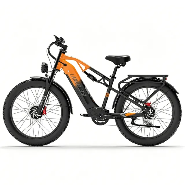 Lankeleisi MG800MAX E-bike 2X1000W Fat Bike Orange Doppio Motore