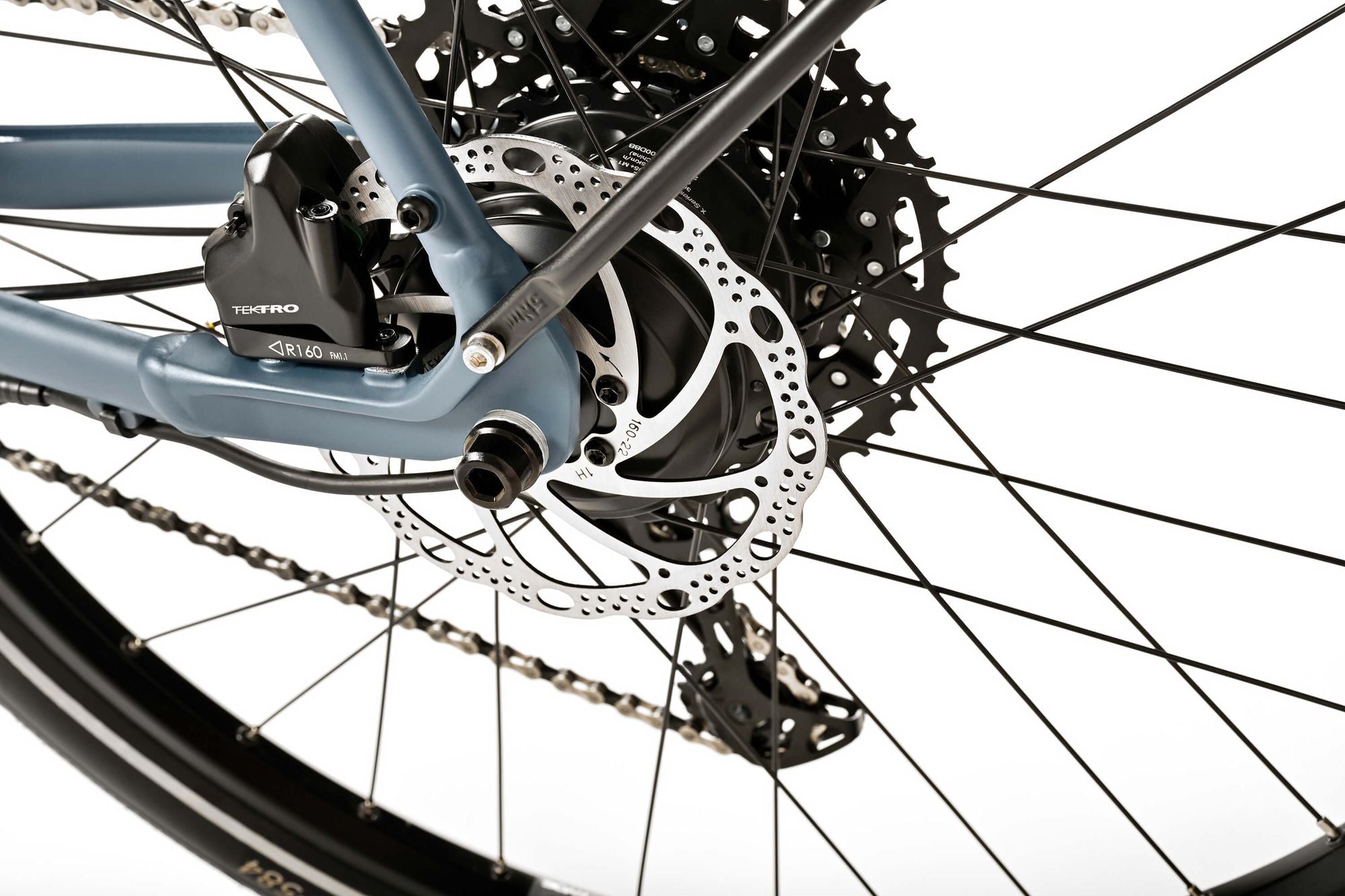 Winora E-Flitzer bici elettrica telaio alto grigia 16,5kg