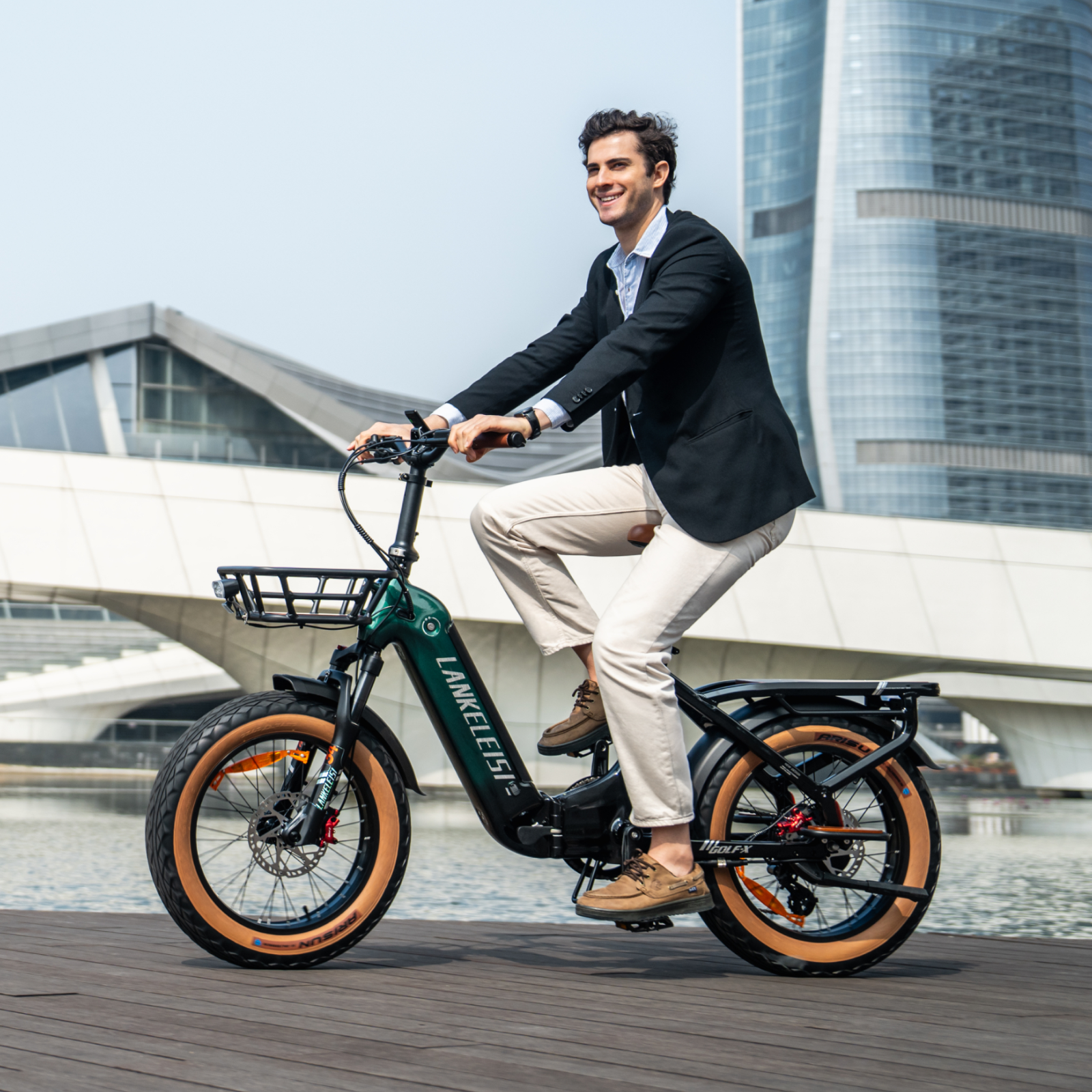 Lankeleisi GOLF-X E-bike 1000W Verde Fat Bike