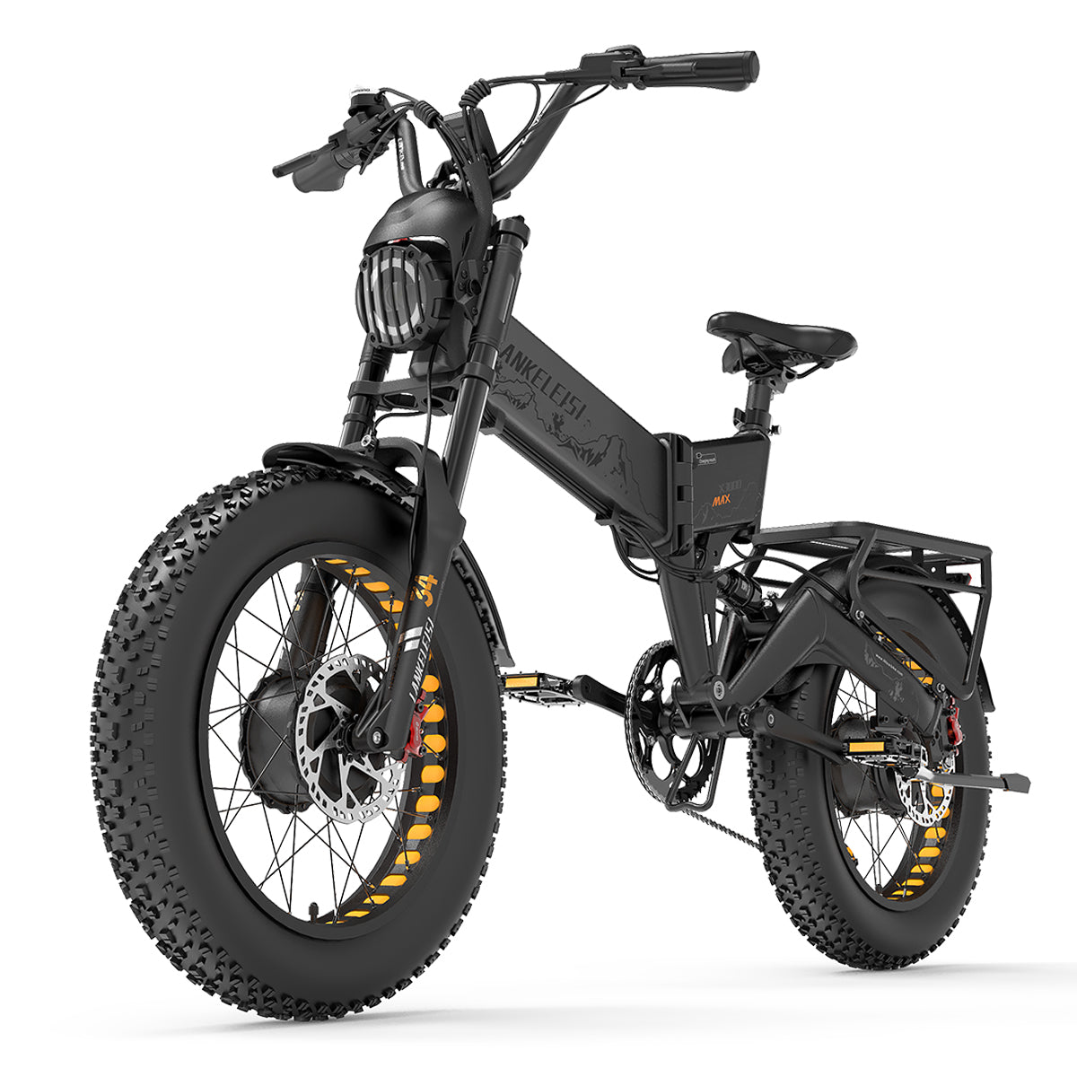 Lankeleisi X3000MAX E-bike 2x1000W grigia fat