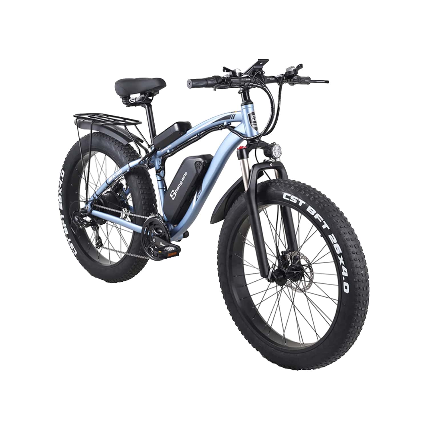 Shengmilo MX02S bici elettrica fat bike blu 48V 17Ah