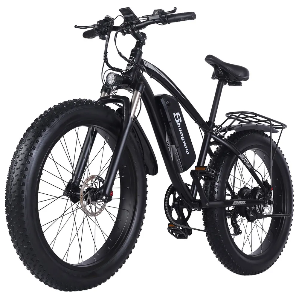 Shengmilo MX02S bici elettrica fat bike nera 48V 17Ah