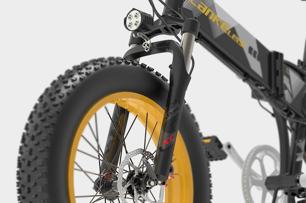 Lankeleisi Ammortizzatore Anteriore Forcella E-Bike Bici