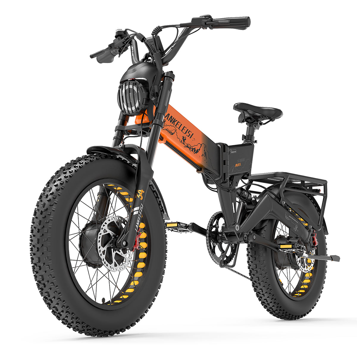 Lankeleisi X3000MAX E-bike 2x1000W grigia fat