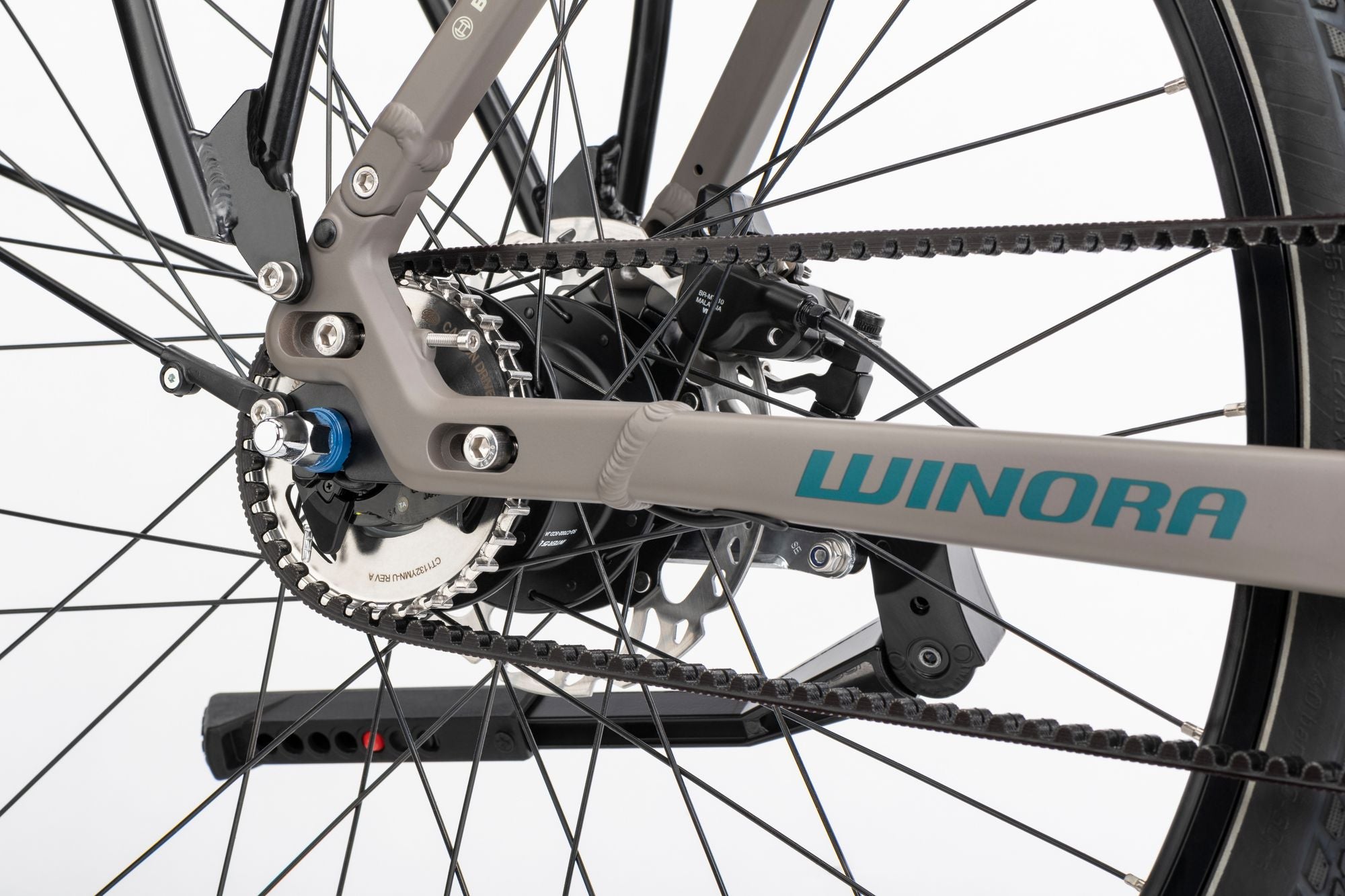 Winora Sinus R5 bici elettrica city telaio alto marrone