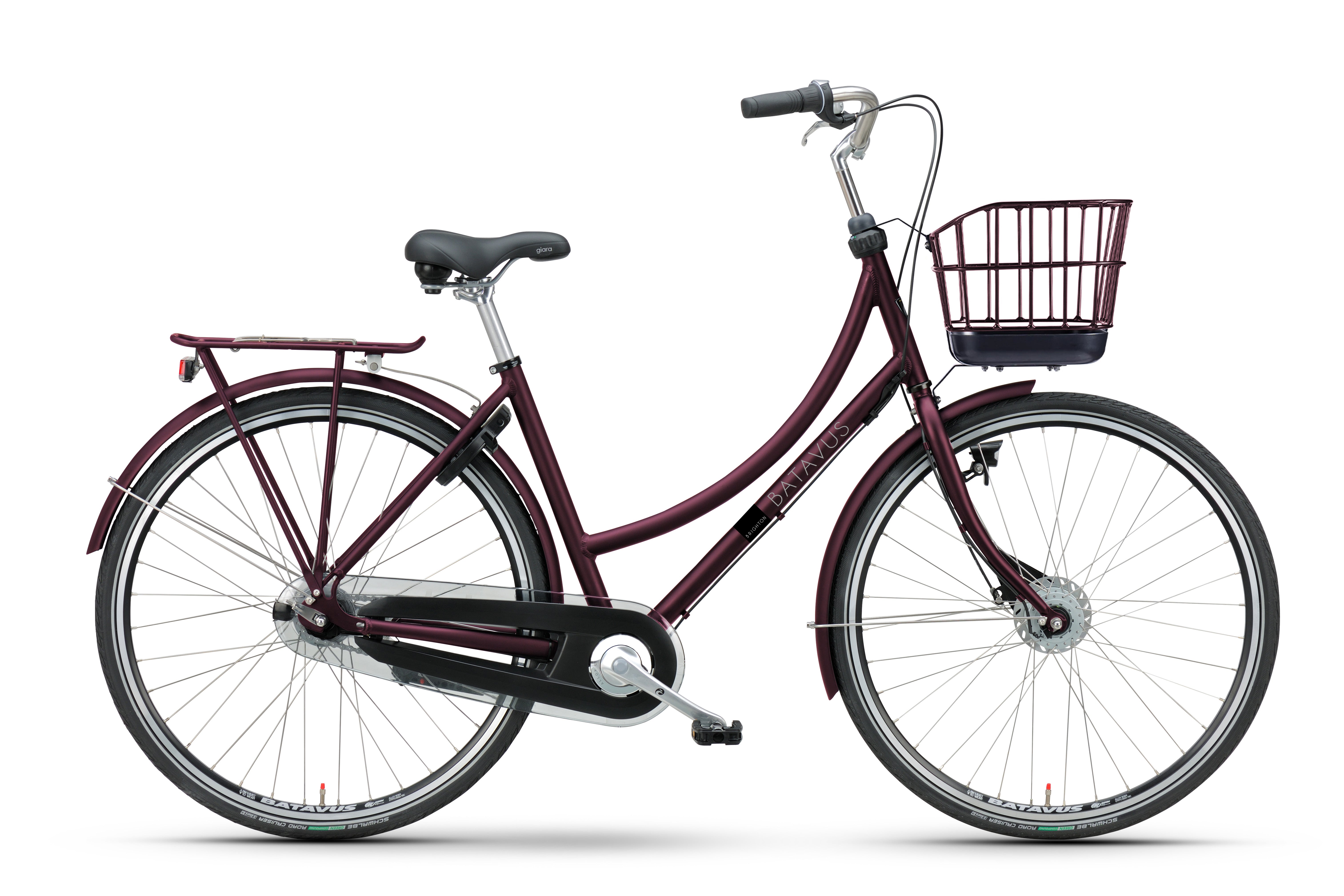 Batavus Brighton bici city nera telaio basso cestino