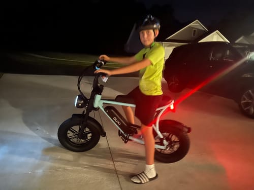 OUXI V8 Mini Fat Bike Elettrica 500W Nera 7 Marce