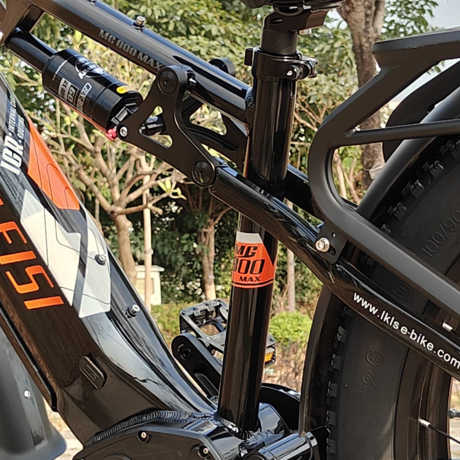 Lankeleisi MG800MAX E-bike 2X1000W Fat Bike Orange Doppio Motore