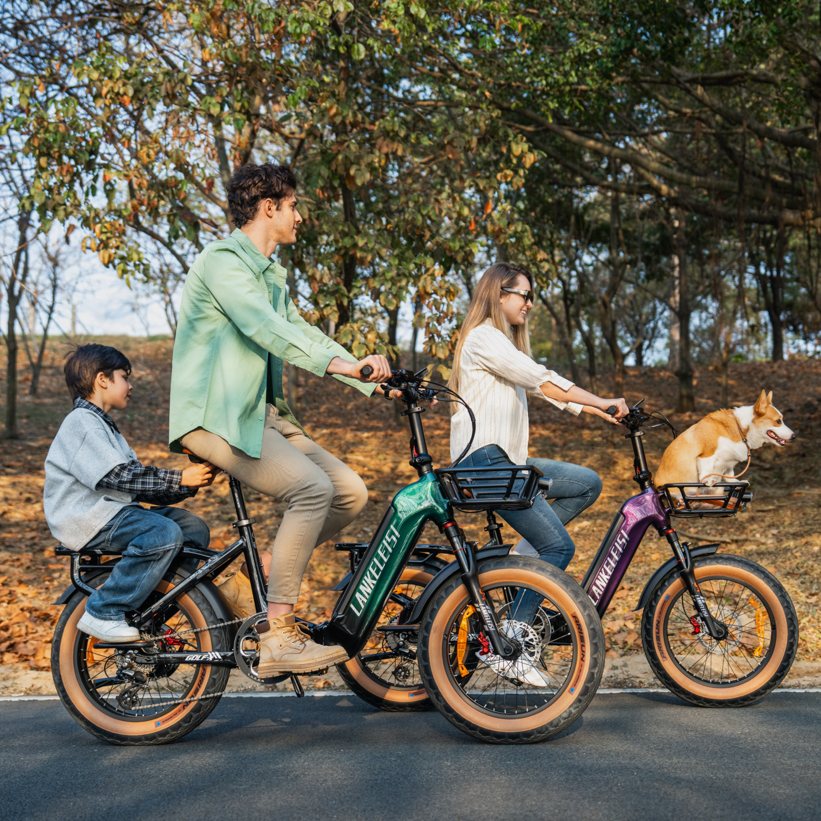 Lankeleisi GOLF-X E-bike 1000W Verde Fat Bike
