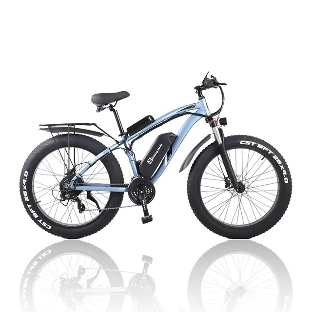 Shengmilo MX02S bici elettrica fat bike blu 48V 17Ah