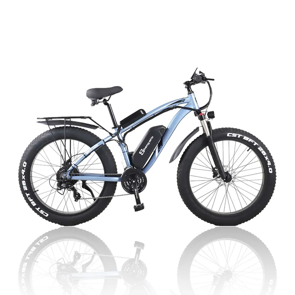 Shengmilo MX02S bici elettrica fat bike blu 48V 17Ah