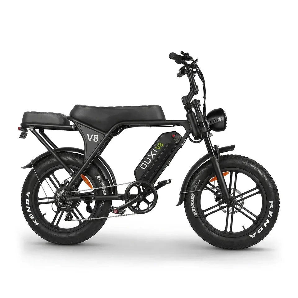 OUXI V8 Fat Bike Elettrica 750W Nera 48V 15Ah