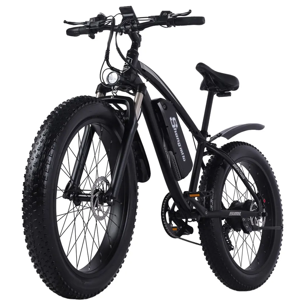 Shengmilo MX02S bici elettrica fat bike nera 48V 17Ah