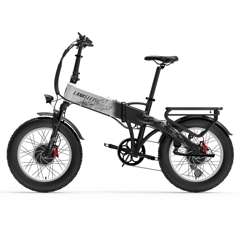 Lankeleisi X2000MAX bici elettrica fat bike 2x1000W arancione