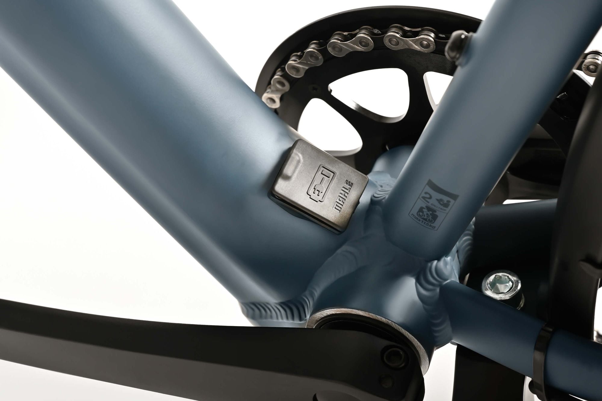 Winora E-Flitzer bici elettrica telaio alto grigia 16,5kg
