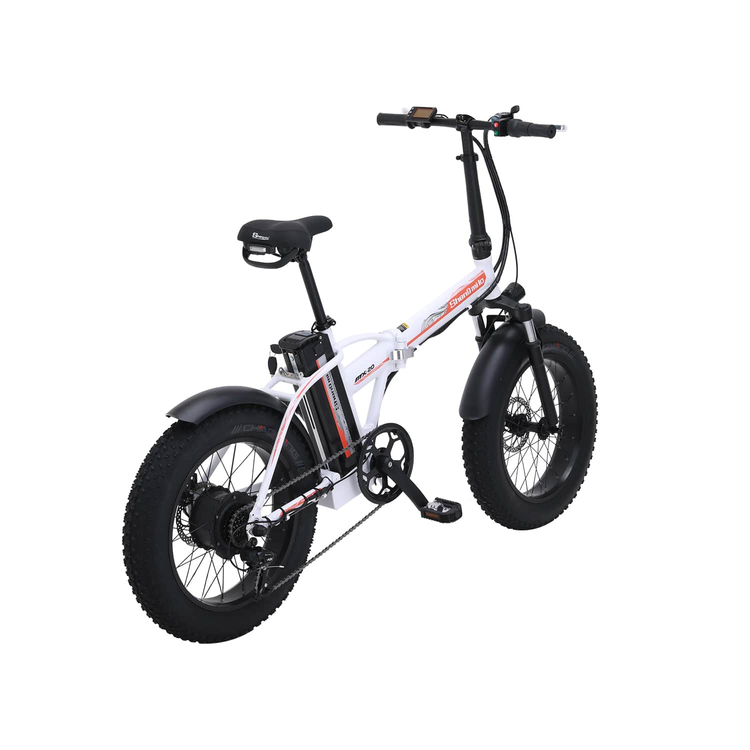 Shengmilo MX20 bici elettrica pieghevole bianca 20" fat