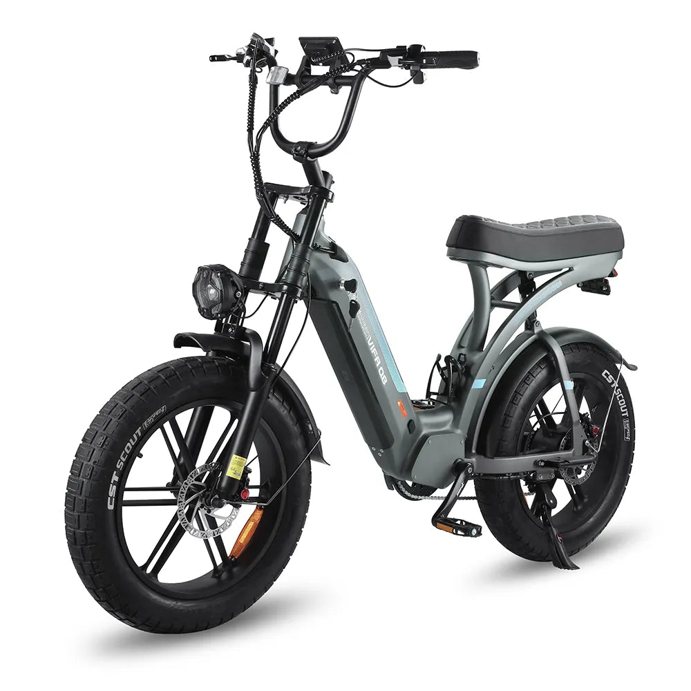 OUXI Q8 750W Bici Elettrica Nera Fat Bike 48V 20Ah
