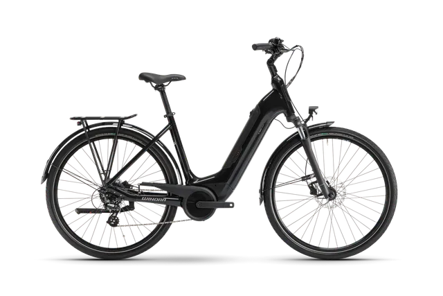 Winora Tria X7 Low bici elettrica telaio city nero 500Wh
