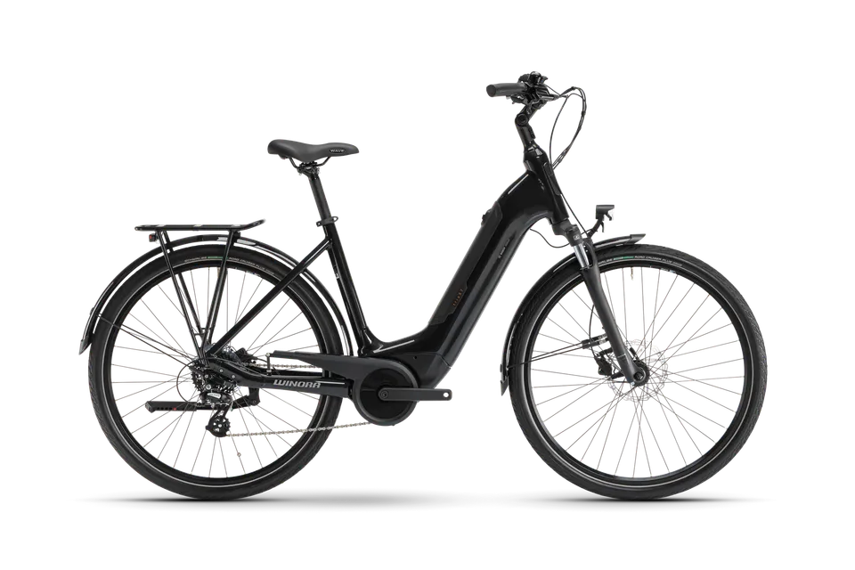 Winora Tria X7 Low bici elettrica telaio city nero 500Wh