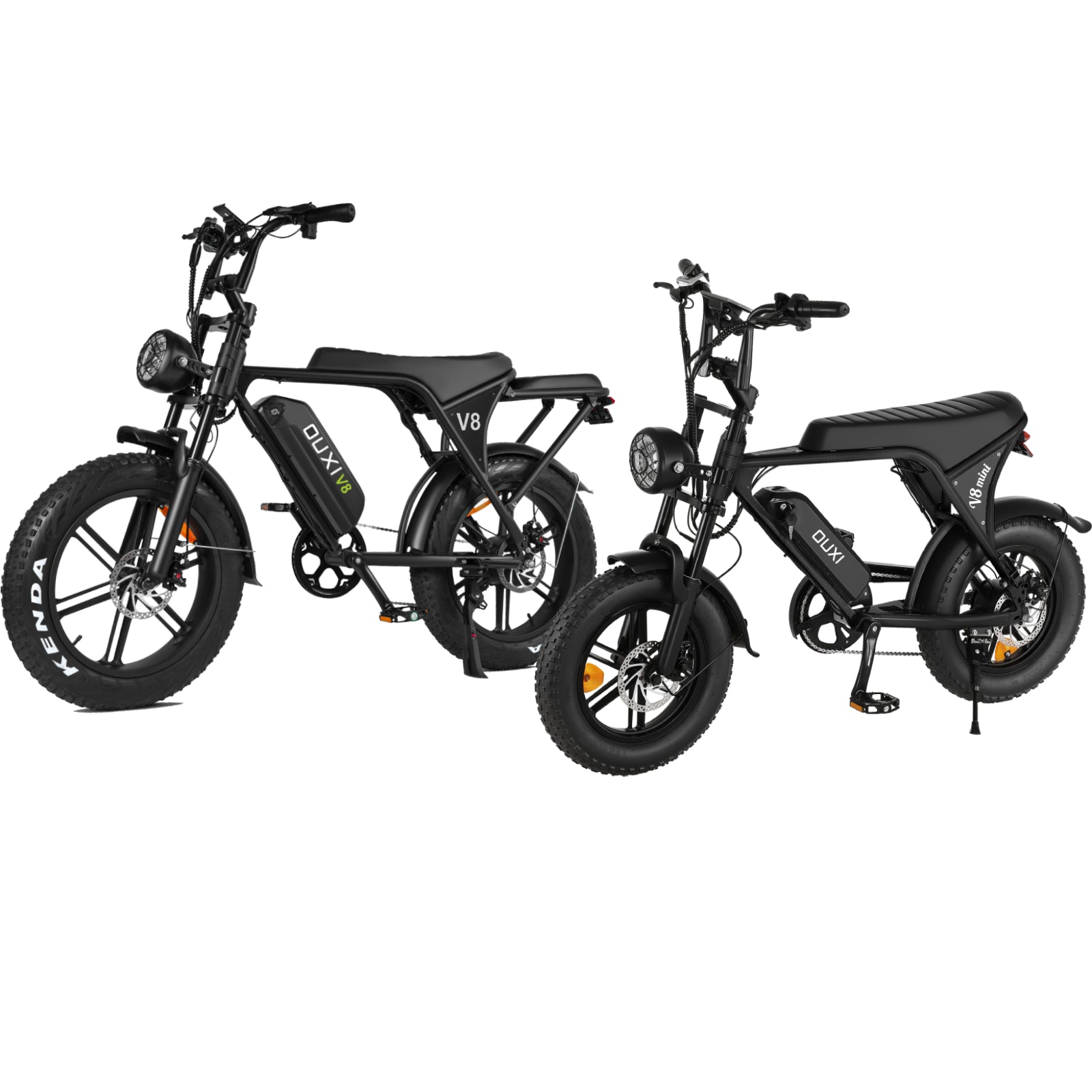 OUXI V8 Series V8+V8Mini Bici Elettrica Nero Blu Fat Bike