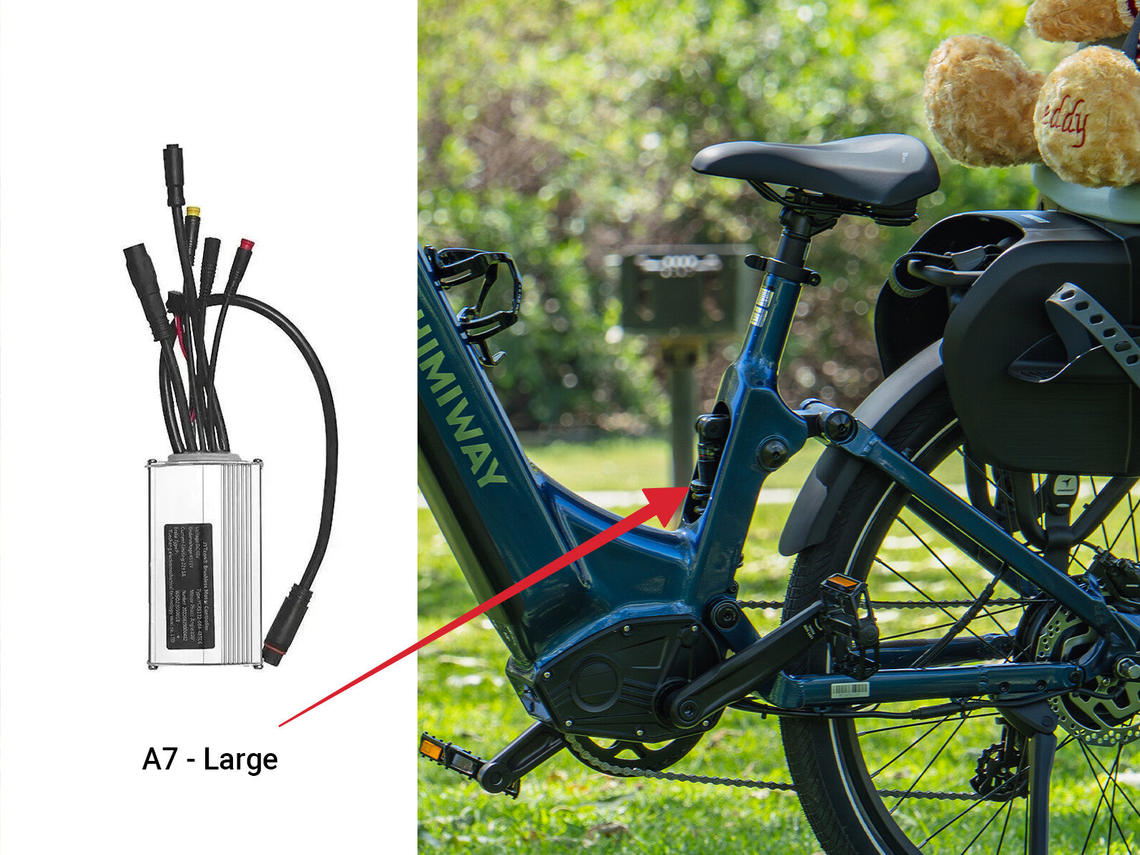 Himiway Cruiser centralina bici elettrica brushless alluminio