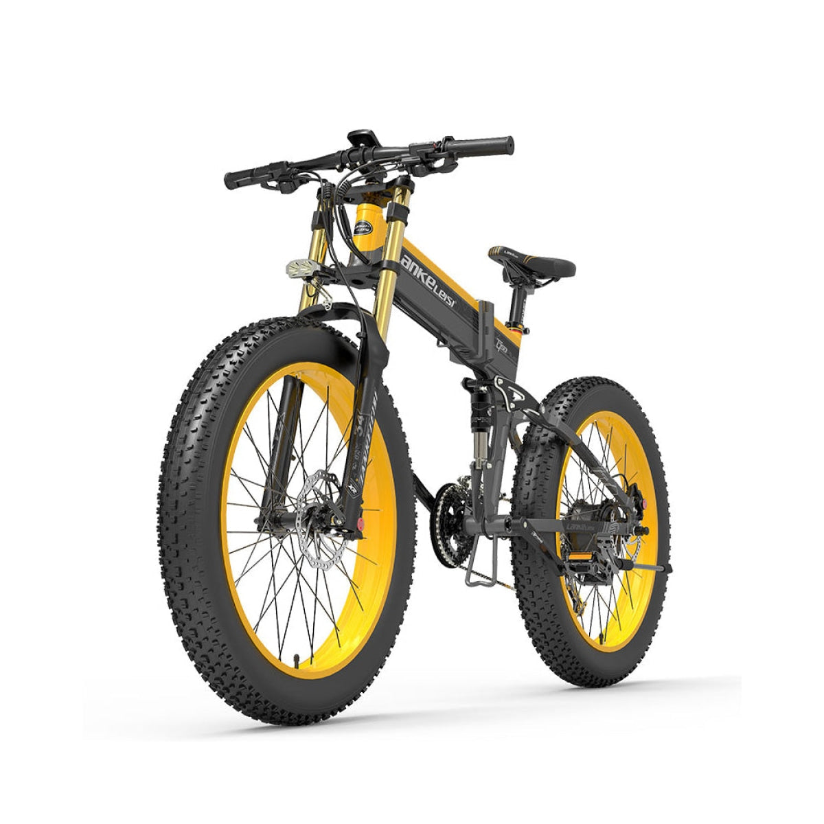 Lankeleisi XT750PLUS bici elettrica Green 250W fat bike trekking