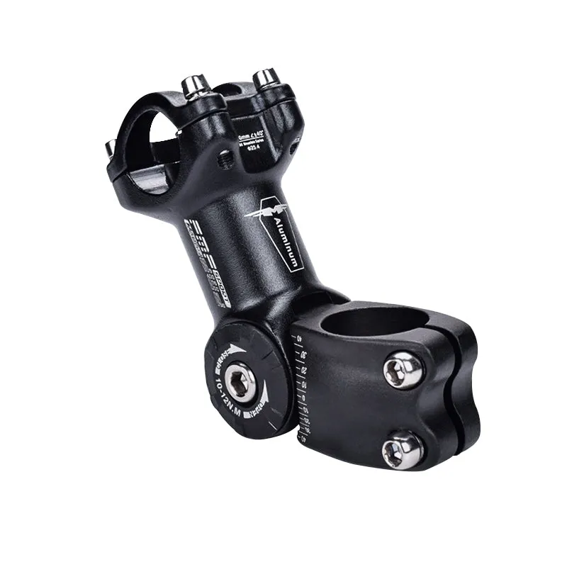 Himiway Attacco Manubrio Bici Regolabile 31,8 mm Nero