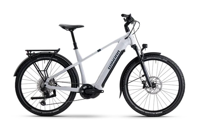 Winora Yucatan X12 Pro ebike telaio trekking 720Wh fumo