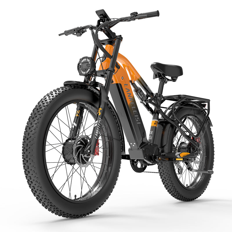 Lankeleisi MG800MAX E-bike 2X1000W Fat Bike Orange Doppio Motore