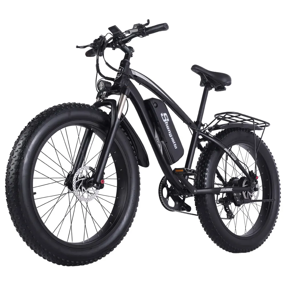 Shengmilo MX02S bici elettrica fat bike nera 48V 17Ah
