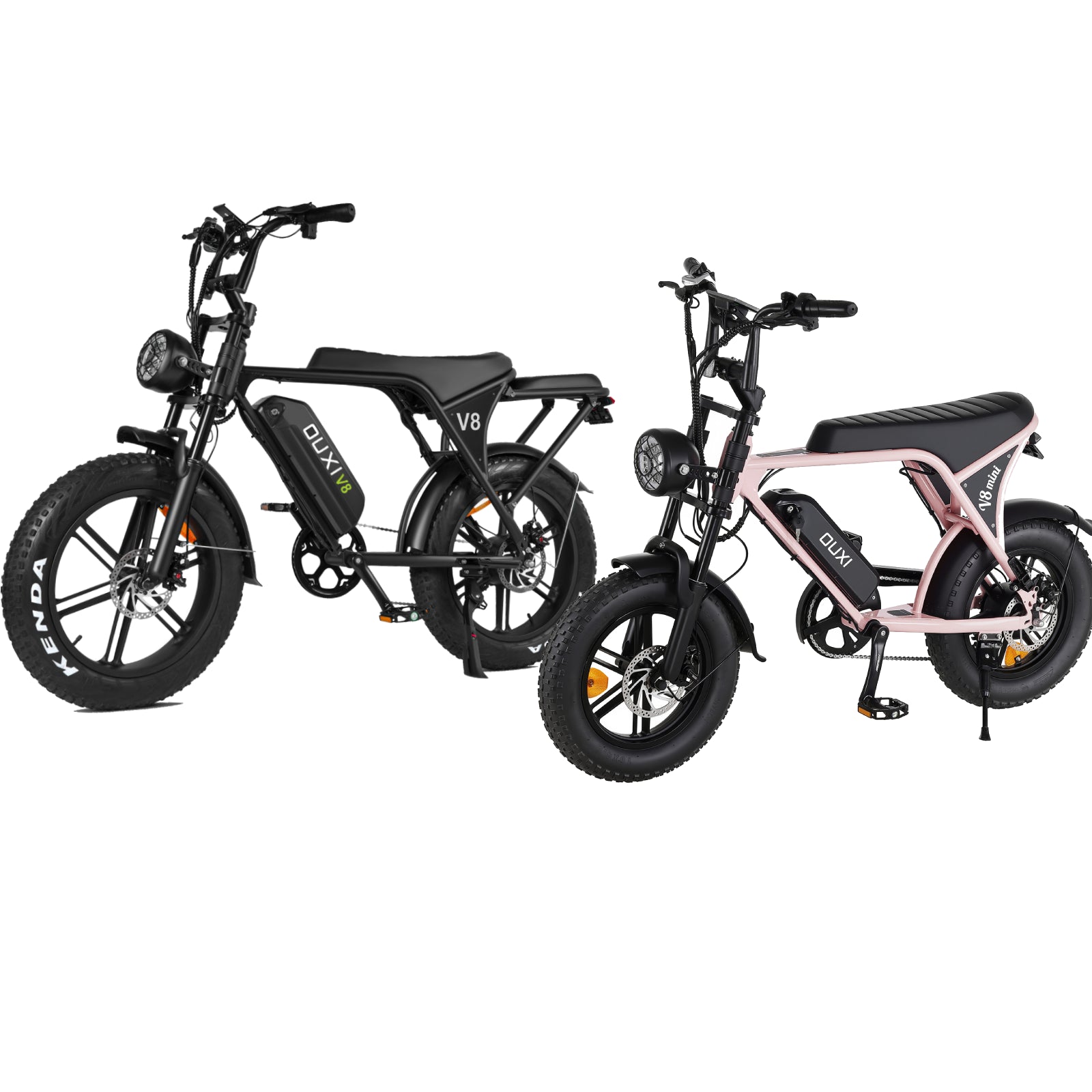 OUXI V8 Series V8+V8Mini Bici Elettrica Nero Blu Fat Bike