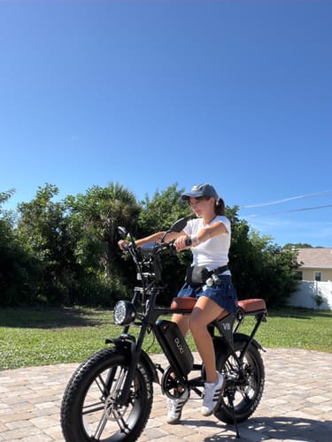 OUXI V8 Fat Bike Elettrica 750W Nera 48V 15Ah