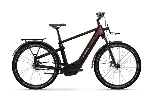 Winora Yakun R5 bici elettrica telaio alto rossa 600Wh
