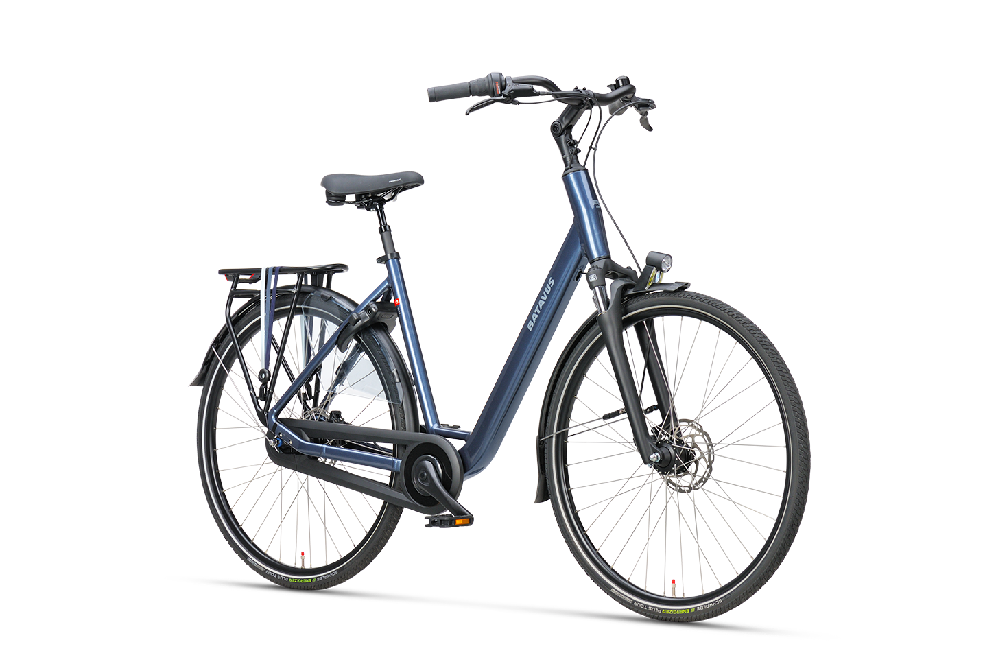 Batavus Senz Comfort bici elettrica blu telaio basso