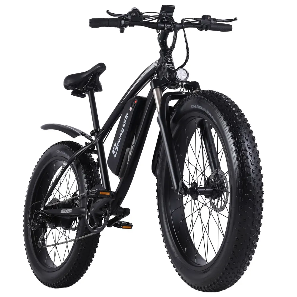 Shengmilo MX02S bici elettrica fat bike nera 48V 17Ah