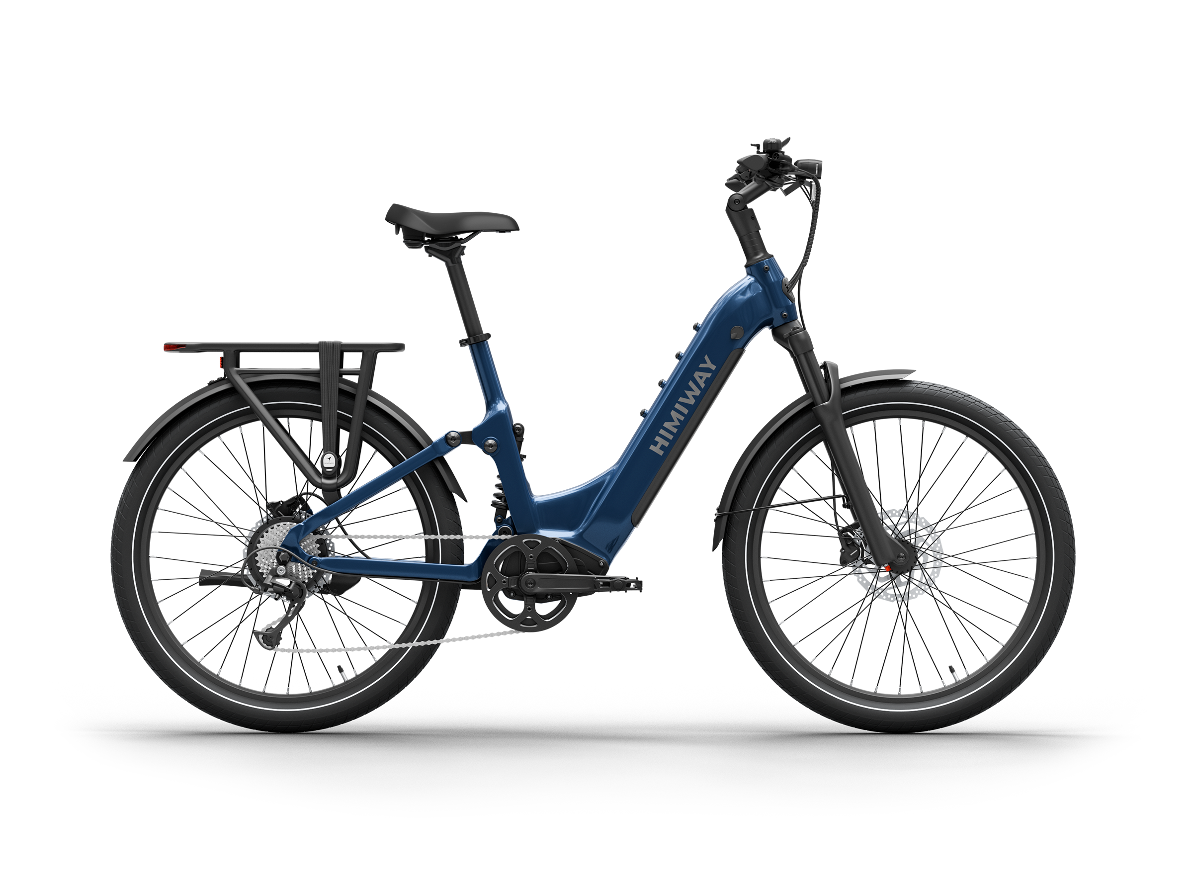 Himiway A7 Commuter Bici Elettrica Full Blu Notte Regular