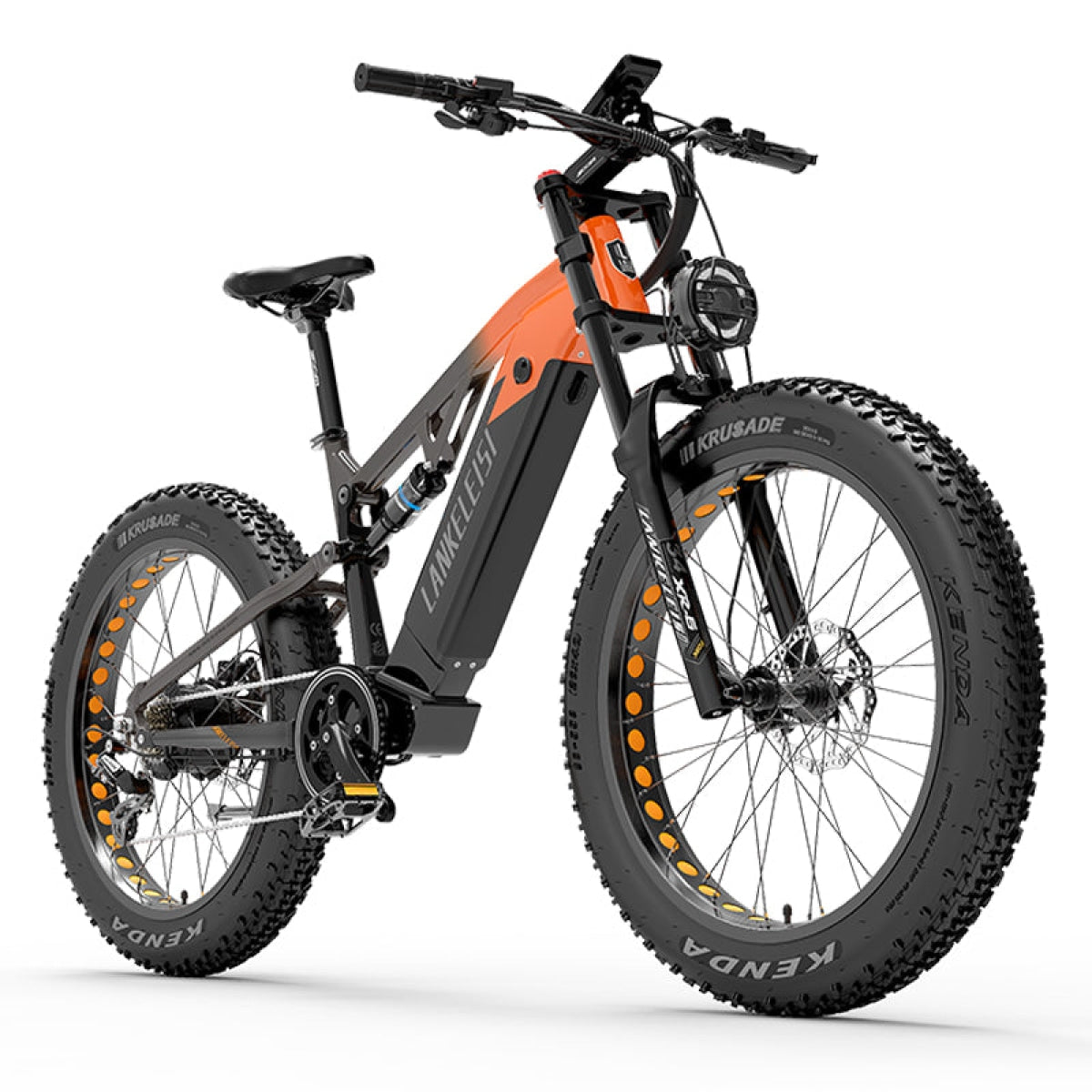 Lankeleisi RV800PLUS bici elettrica trekking 750W arancione