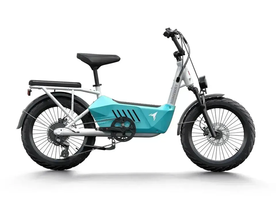 Himiway C3 bici elettrica cargo Ocean Blue telaio cargo
