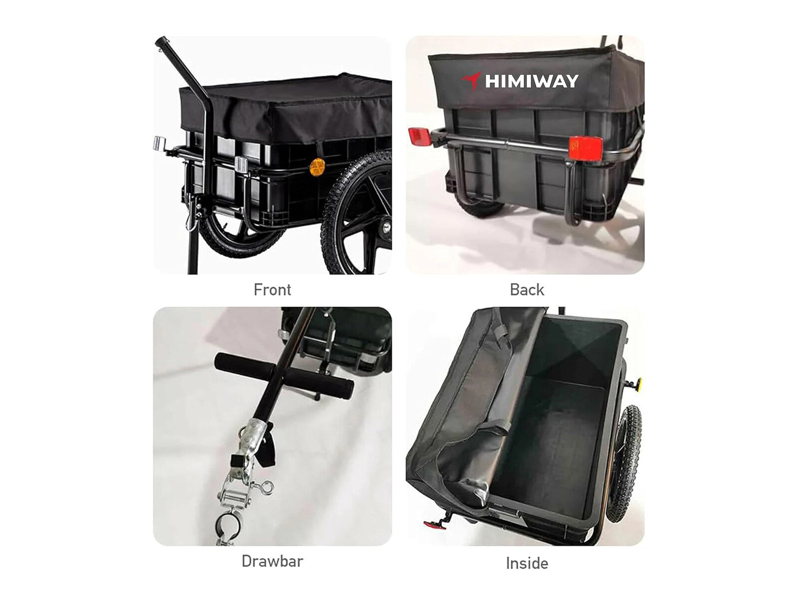 Himiway Trailers Cargo Trailer carrello bici 70kg impermeabile