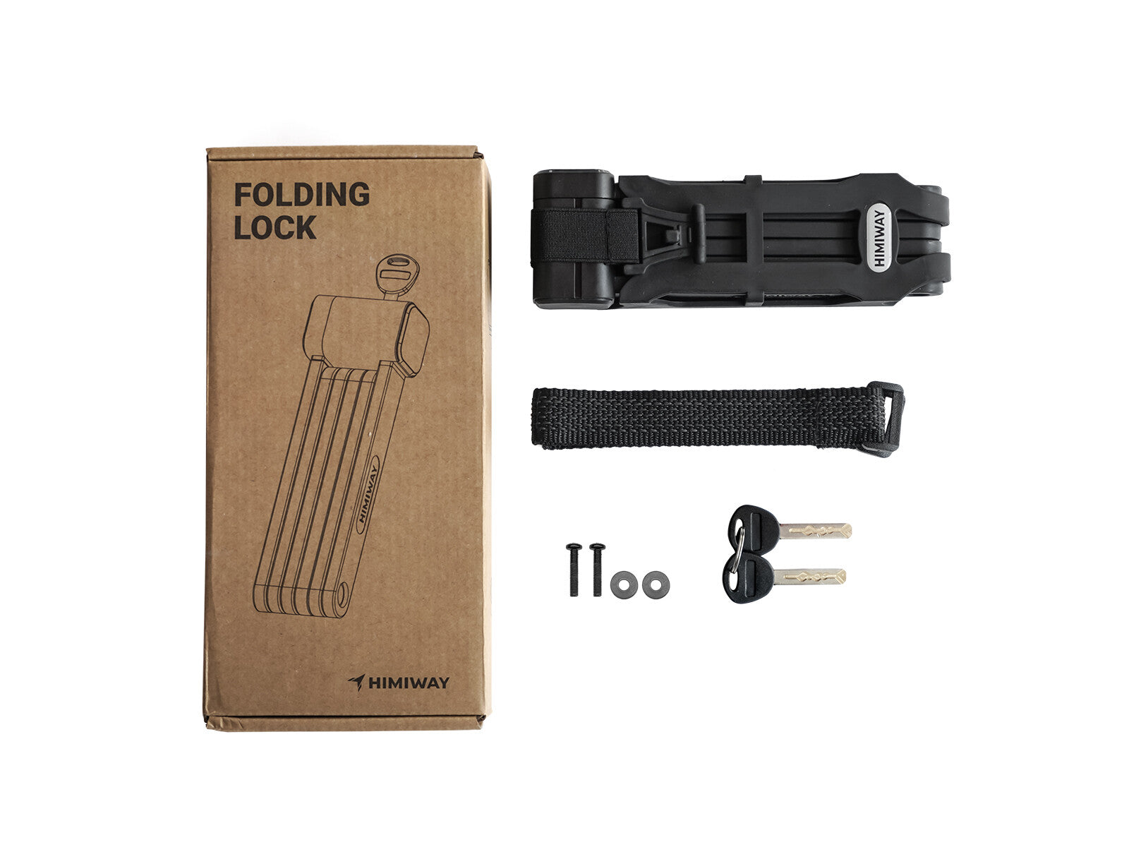 Himiway Safety & Security Foldable Lock lucchetto acciaio 800mm
