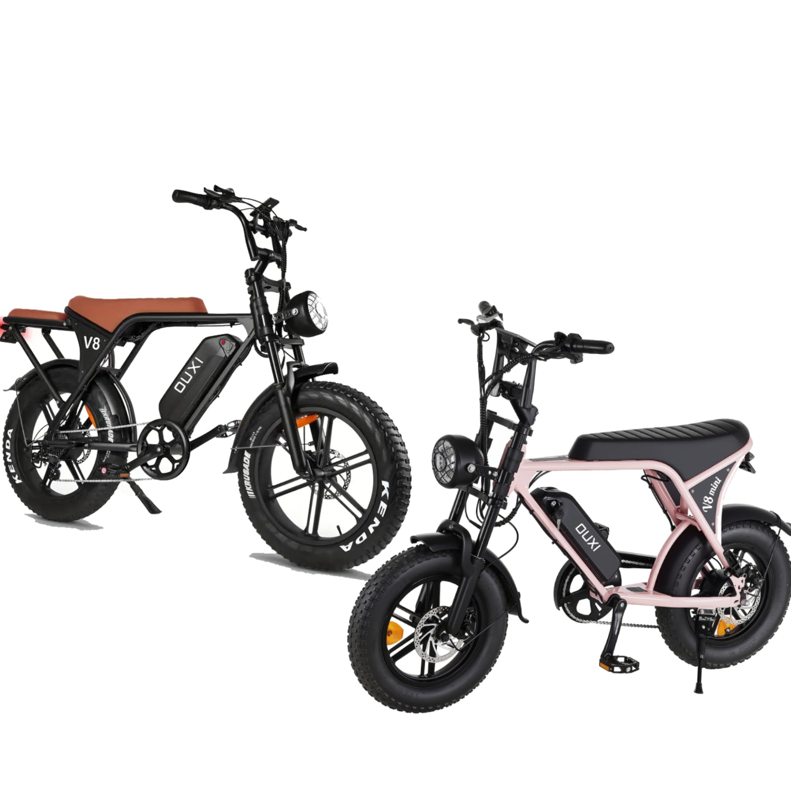 OUXI V8 Series V8+V8Mini Bici Elettrica Nero Blu Fat Bike