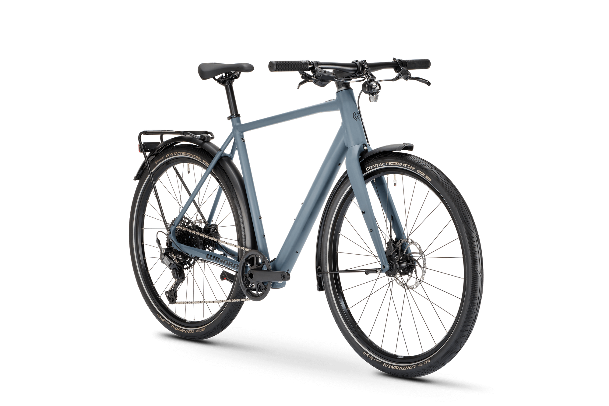 Winora E-Flitzer bici elettrica telaio alto grigia 16,5kg