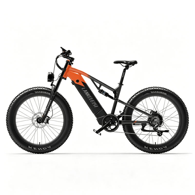 Lankeleisi RV800PLUS bici elettrica trekking 750W arancione