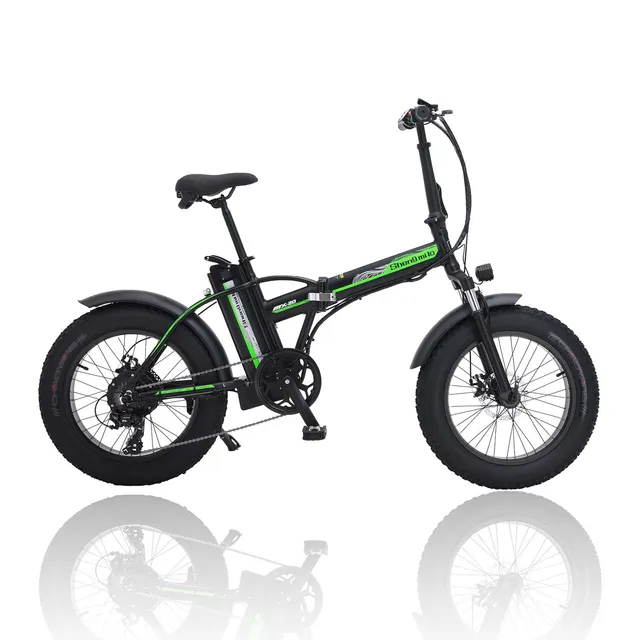 Shengmilo MX20 bici elettrica pieghevole nera fat urbana