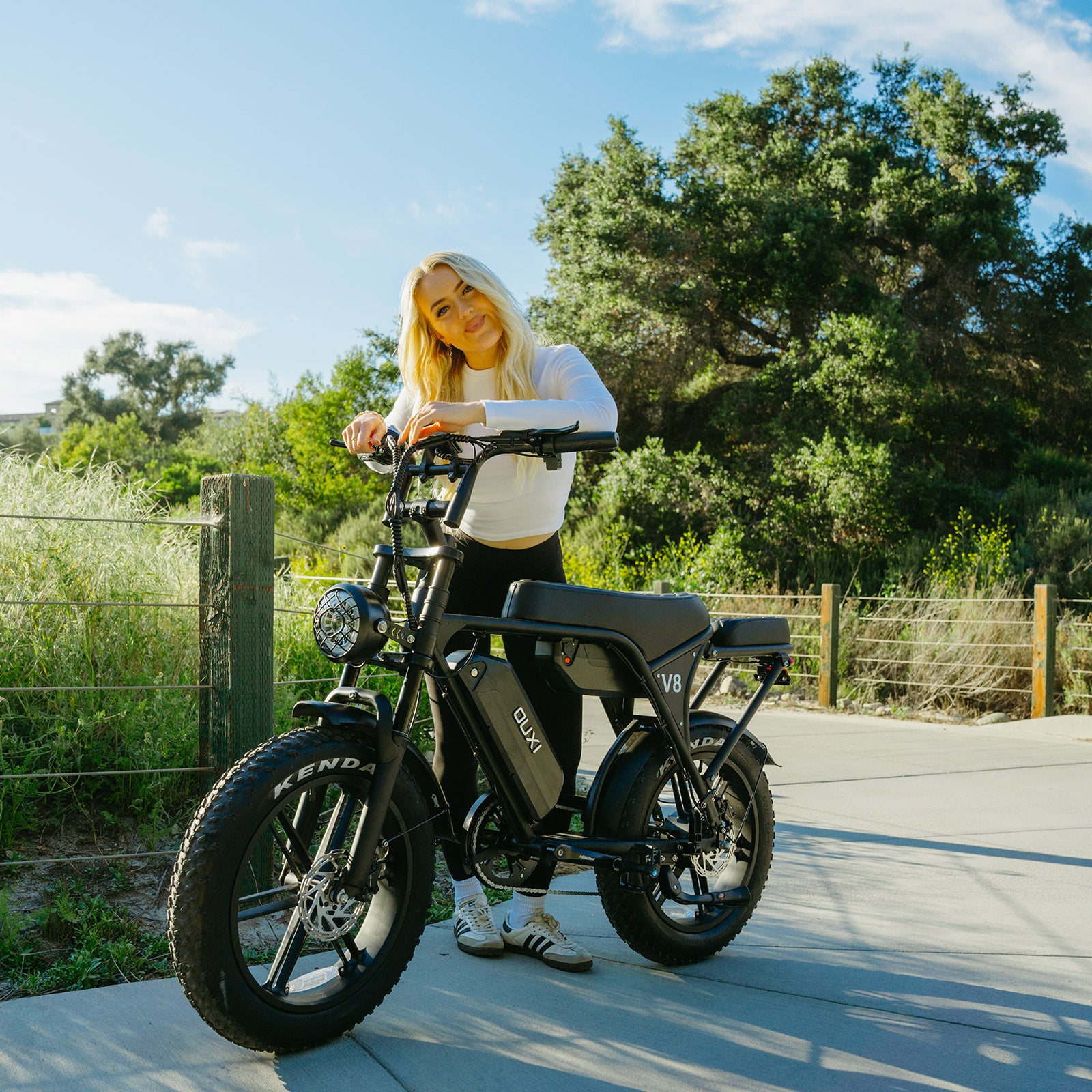 OUXI V8 Max 1500W Bici Elettrica Nera Doppia Batteria