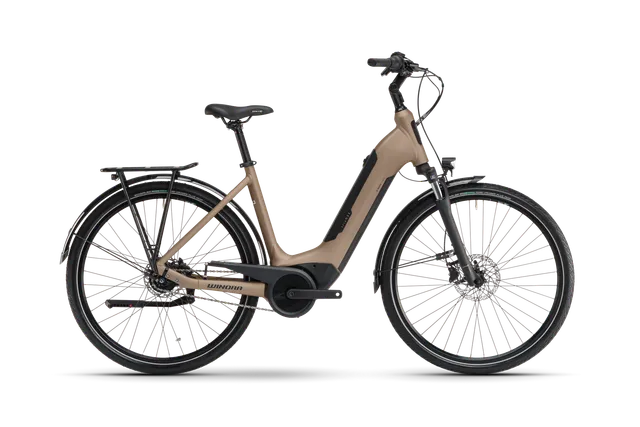 Winora Tria N8 E Low bici elettrica telaio city blu