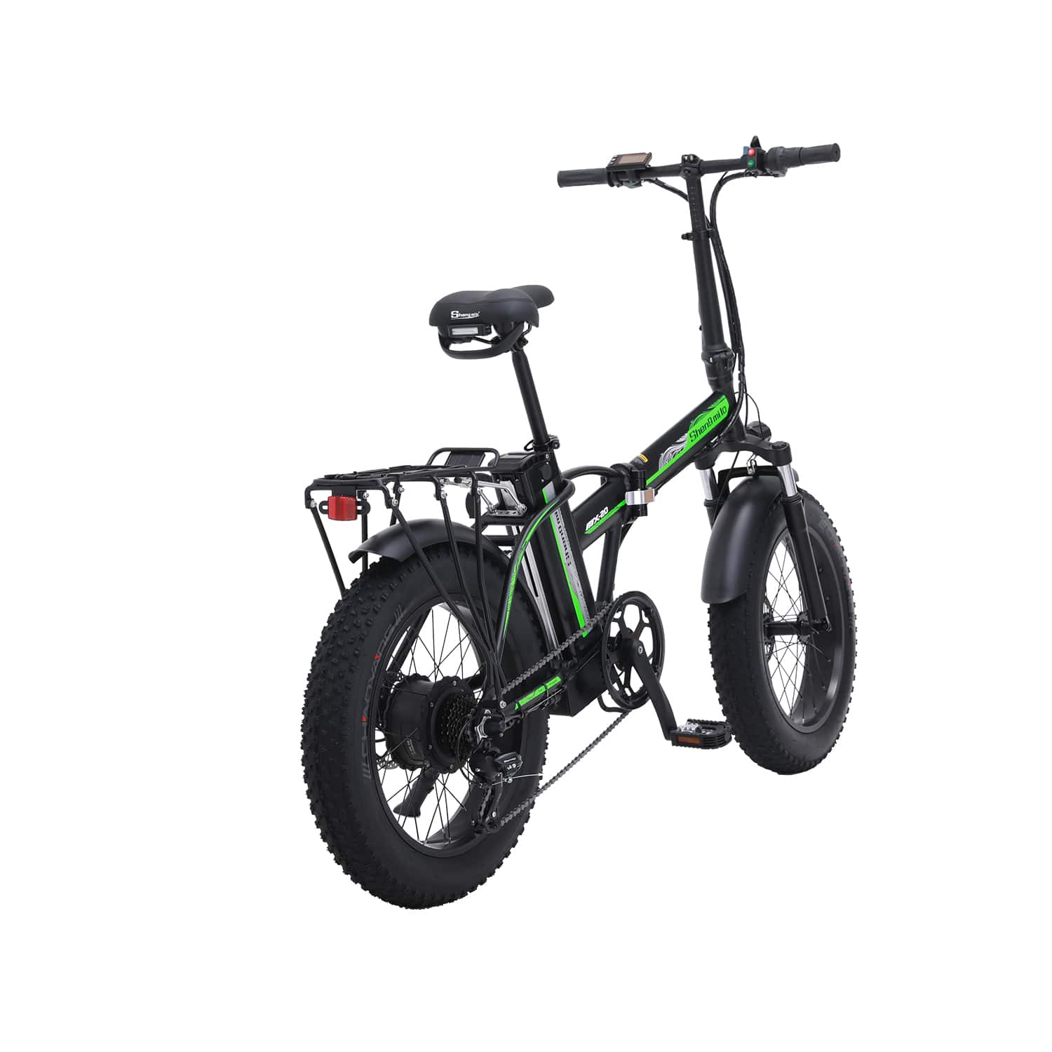 Shengmilo MX20 bici elettrica pieghevole nera fat urbana