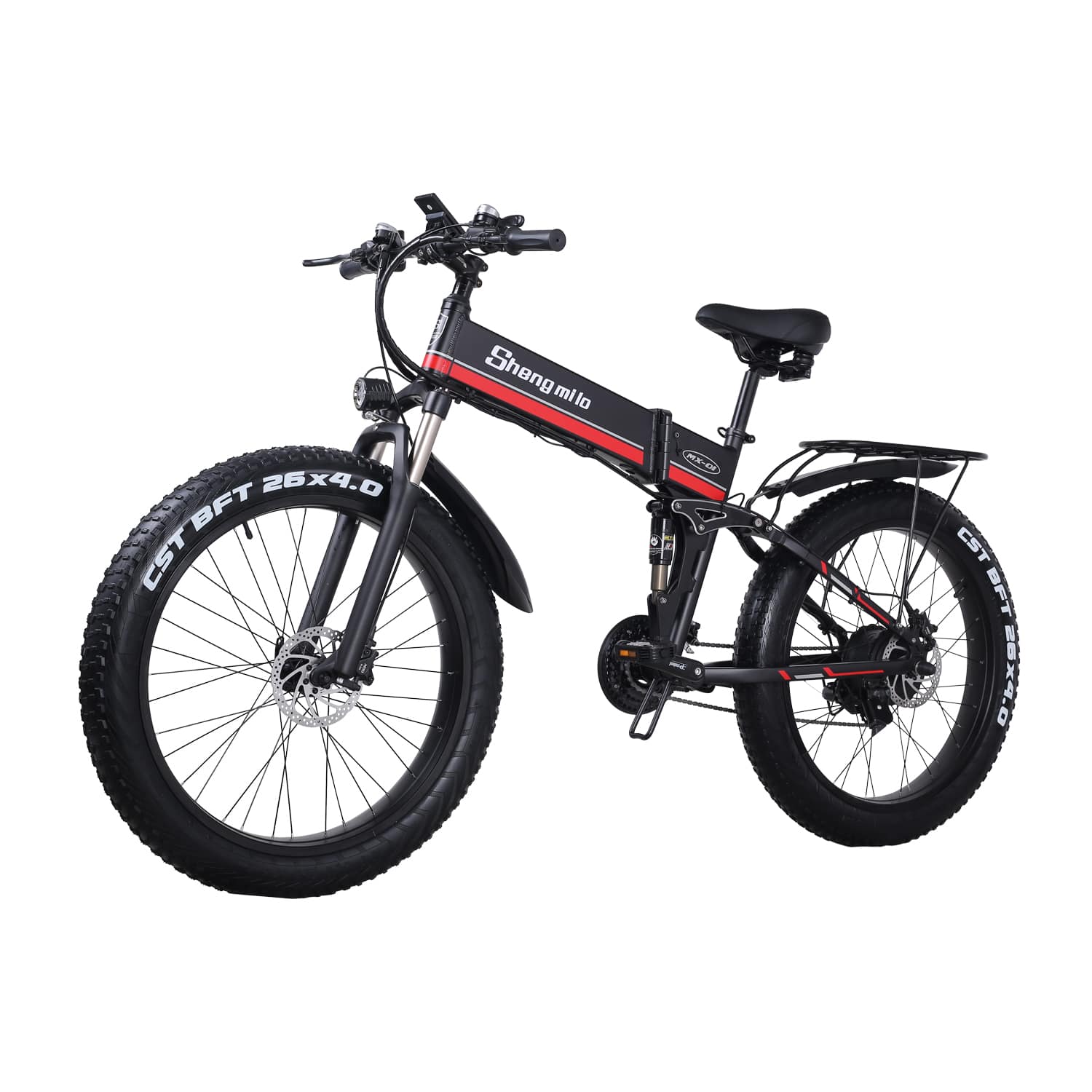 Shengmilo MX01 bici elettrica pieghevole nero rosso 48V