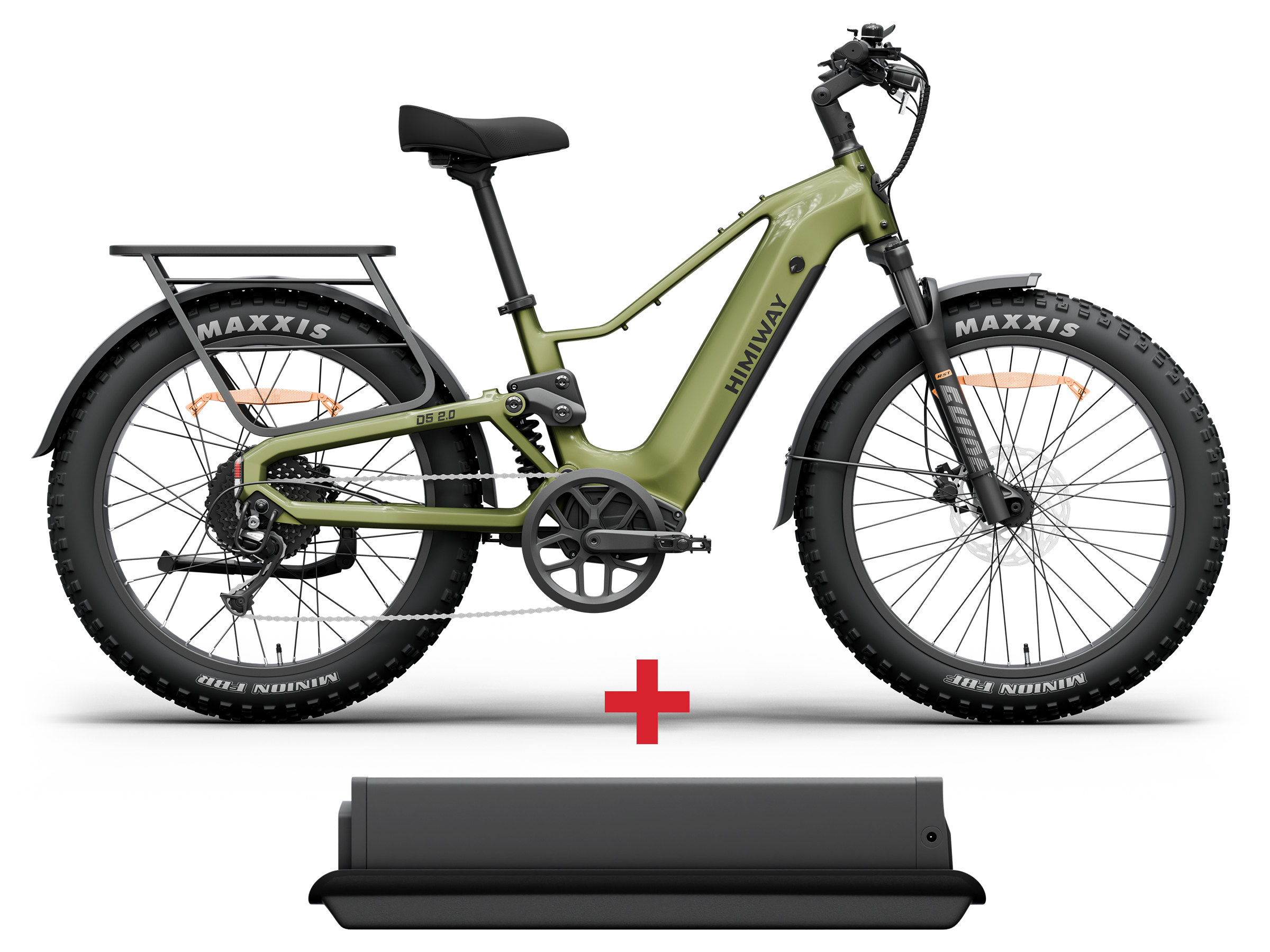Himiway D5 2.0 bici elettrica full grigia 750W 15Ah