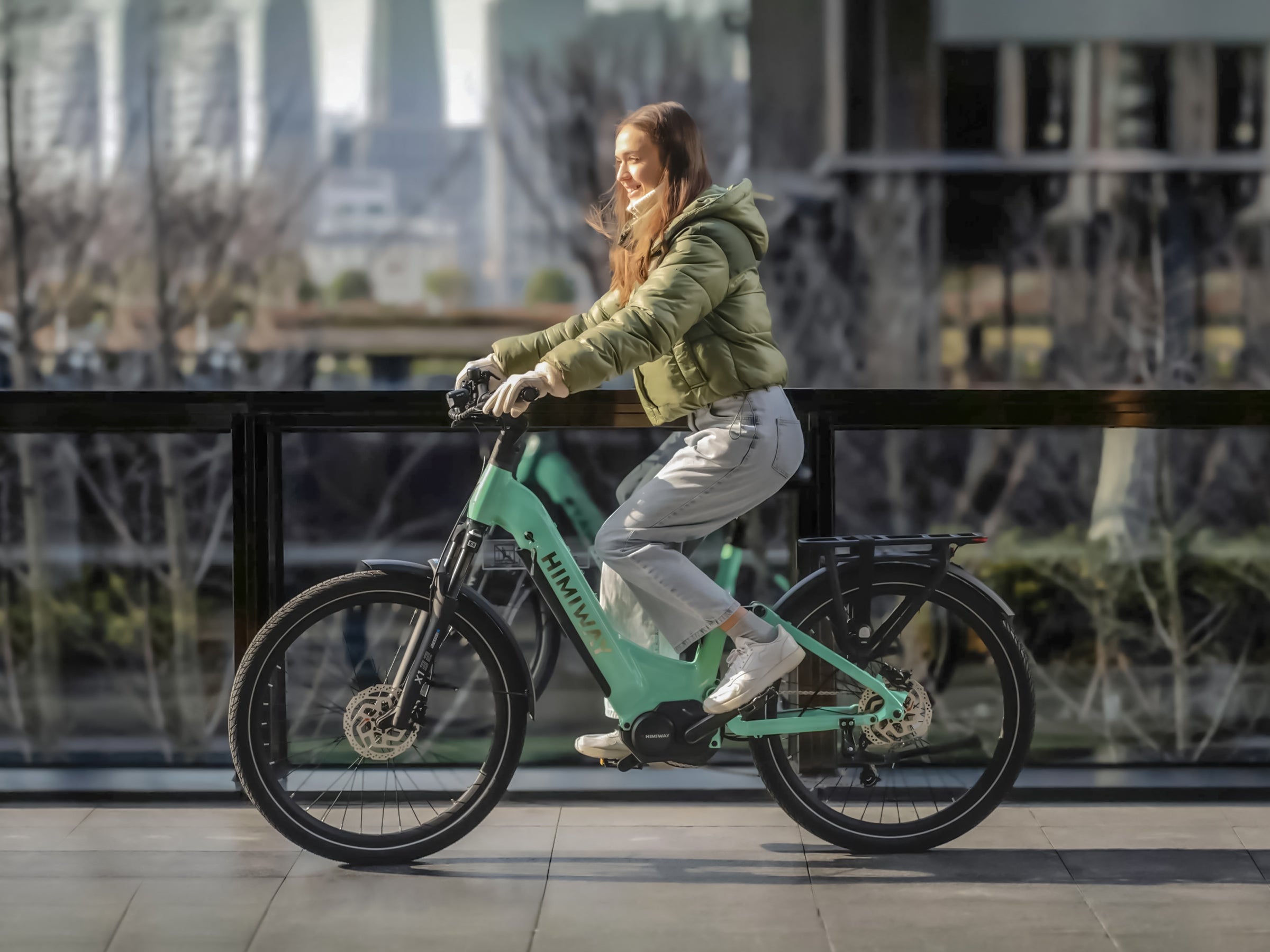 Himiway A7 Pro Bici Elettrica City Verde 500W 720Wh